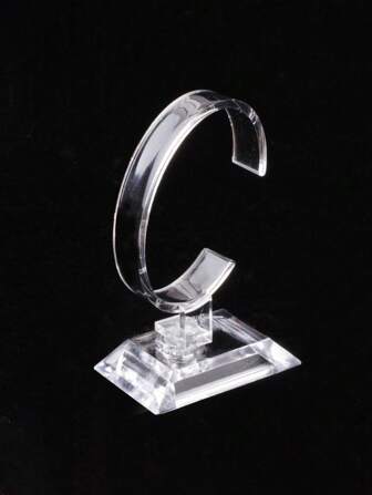 1/3/10pcs Clear Acrylic Watch And Bracelet Display Stand, Stylish C-Shaped Countertop Holder For Jewelry Organization, Perfect For Sun Travel, Back To School, Holiday Gift Displays, Christmas And New Year , Ideal For Fashion Retailers And Personal Use, Enhance Your Jewelry Presentation With This Elegant Display Prop