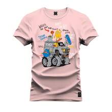 Men T-Shirts - 淺粉色 - 查看 1