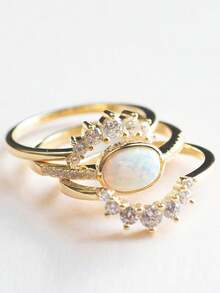 1 Emerald Gemstone Zirconia Ring Ladies Jewellery Ladies S925 Sterling Silver Romantic Elegant  Wedding Promise Ring Fine Jewellery Girls Gift - Gold - View 1