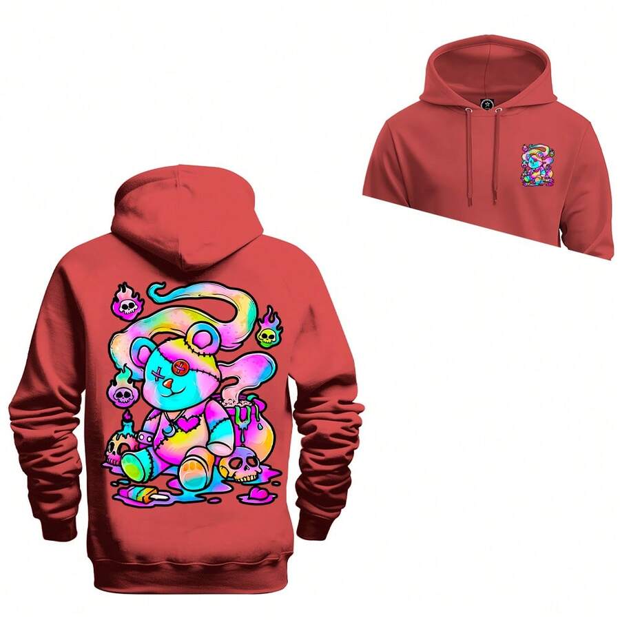 Men Sweatshirts - 紅色 - 查看 1