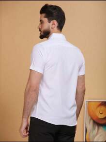 Men Shirts - 白色 - 查看 3