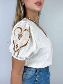 Women Blouses - Màu be - Xem 2