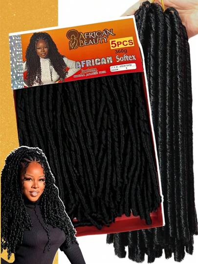 Cabelo Nina African Softex Aplique Sintético Crochet Cacheado Pacotão 360 Gramas