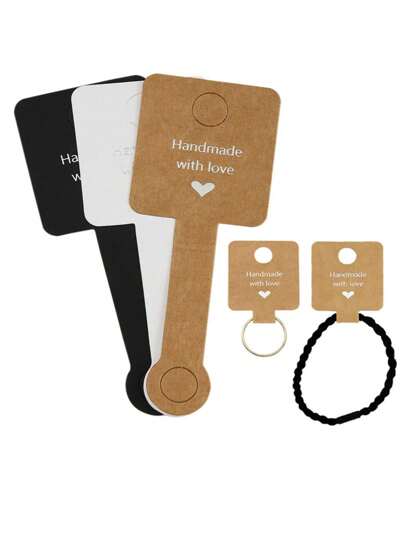 10/50/100入組珠寶包裝卡貼,適用於手鏈和戒指