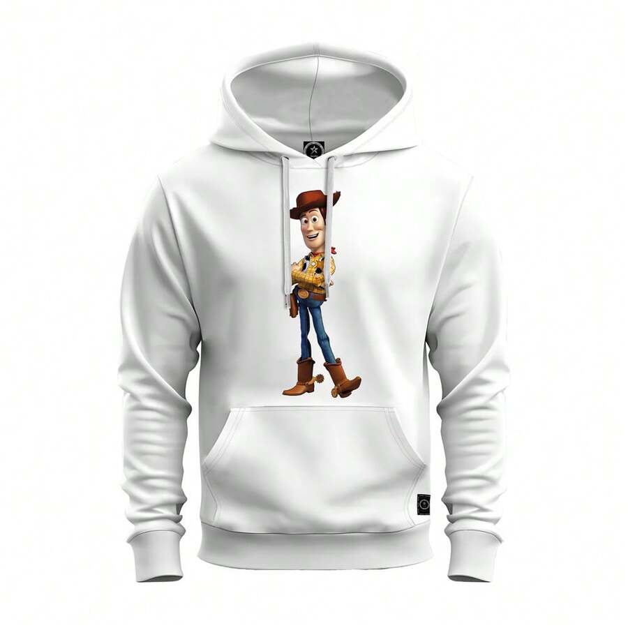 Moletom Premium Estampado Algodão Bolso e Capuz Woody