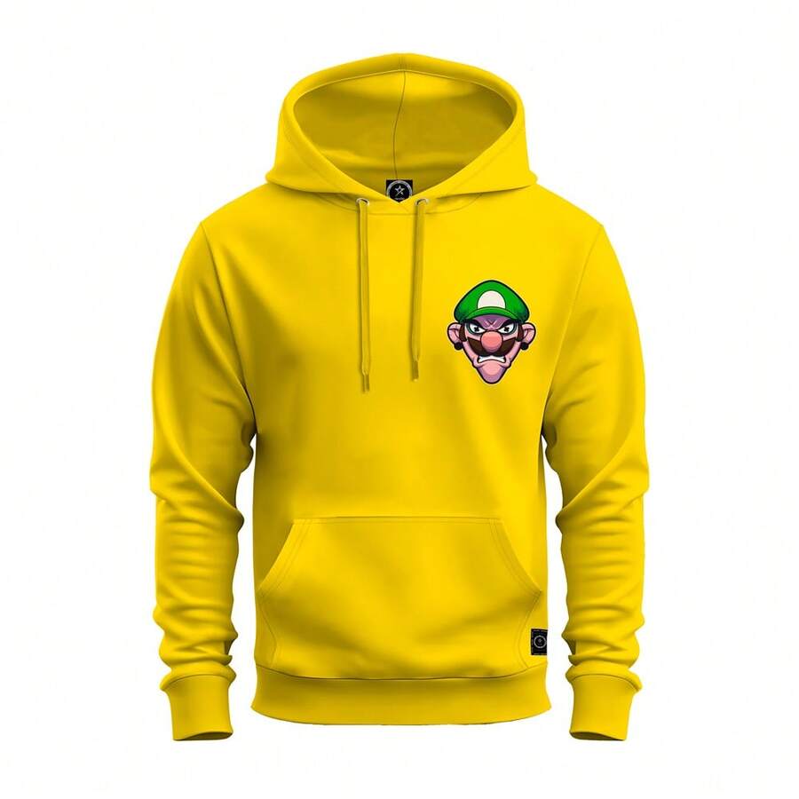 Men Sweatshirts - 黃色 - 查看 1