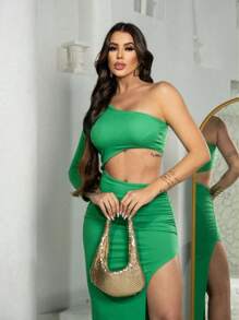 Women Dresses - 綠色 - 查看 3