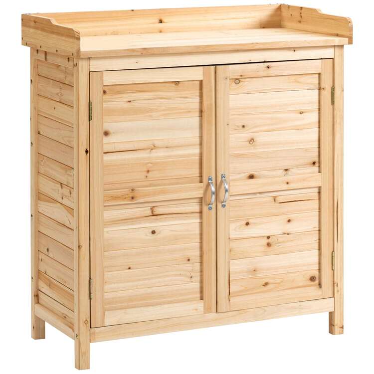 Outsunny Storage Cabinets - 杏色 - 查看 2