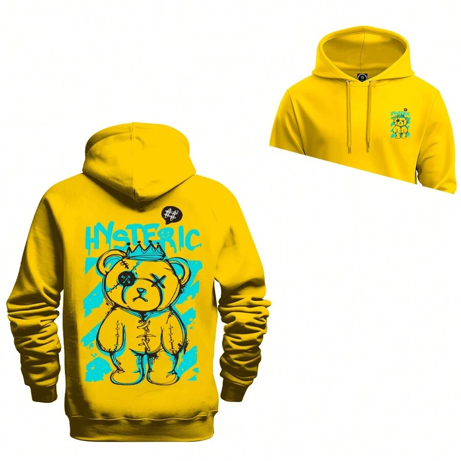 Men Sweatshirts - 黃色 - 查看 1