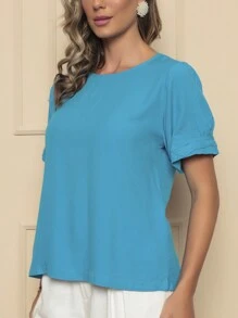 Women Blouses - Màu xanh lam - Xem 4