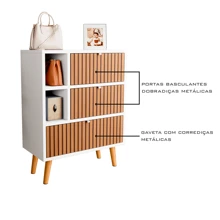 Sapateira/Aparador Com Portas E Gavetas Classic - JM3 MÓVEIS