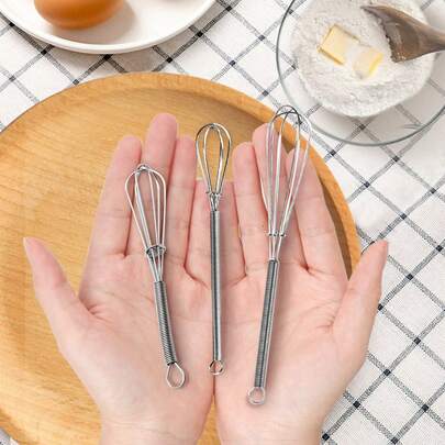 1 Máy đánh trứng mini bằng thép không gỉ, Máy đánh trứng cổ điển cho nhà bếp