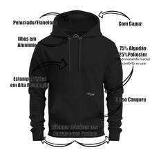 Moletom Estampado Algodão Premium Macio Canguru Rei Rainha