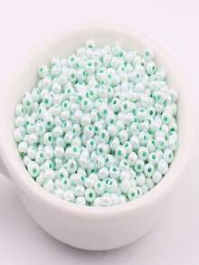 330 cái 3MM Siêu Tốt Mẫu vật liệu sản xuất Óng ánh Kem Màu sắc Hạt thủy tinh 8/0 Tròn Hạt thủy tinh Đối với DIY Kết cườm - 3 mm - Xem 11