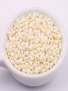 330 cái 3MM Siêu Tốt Mẫu vật liệu sản xuất Óng ánh Kem Màu sắc Hạt thủy tinh 8/0 Tròn Hạt thủy tinh Đối với DIY Kết cườm - 3 mm - Xem 4