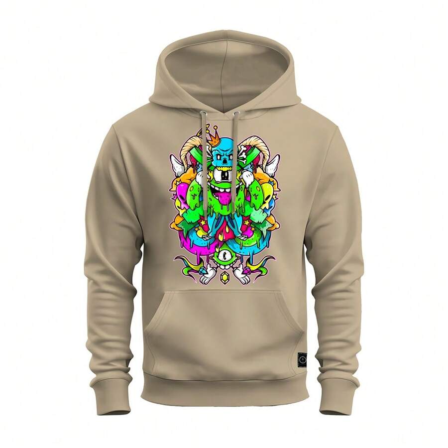 Men Sweatshirts - 米色 - 查看 1
