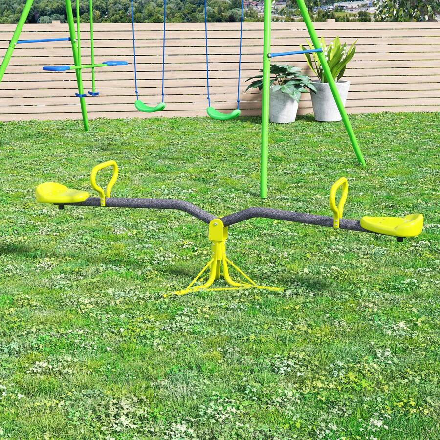 Kids Children 360 Degree Rotating Seesaw Swivel Playground