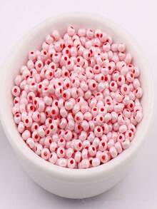 330 cái 3MM Siêu Tốt Mẫu vật liệu sản xuất Óng ánh Kem Màu sắc Hạt thủy tinh 8/0 Tròn Hạt thủy tinh Đối với DIY Kết cườm - 3 mm - Xem 20