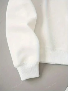Sudadera casual con cuello redondo, estampado de letras y números 1845, sudadera deportiva de manga larga, ropa de mujer