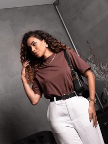 Women Blouses - Rỉ Nâu - Xem 2