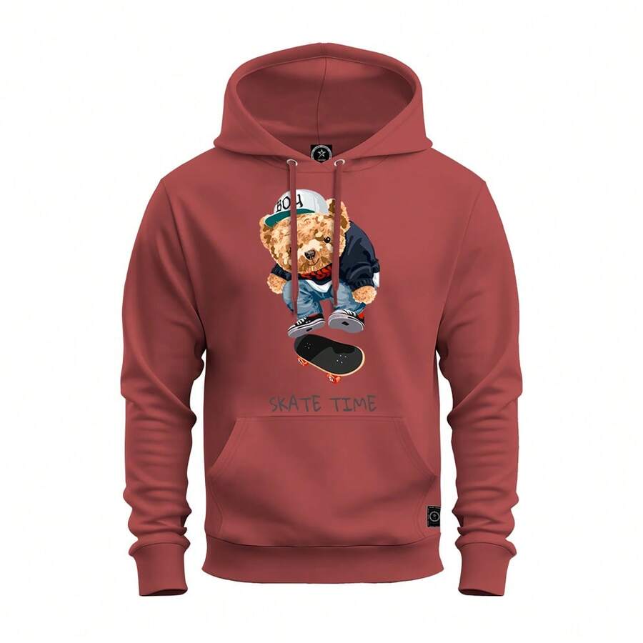 Men Sweatshirts - 紅色 - 查看 1