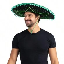 Mexican Sombrero Hat - Green - View 1