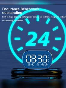 Reloj y bocina pequeño inalambrico Bluetooth - Multicolor - Ver 6