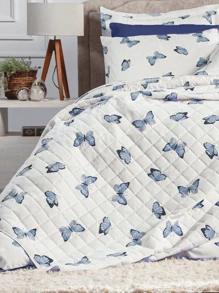 Sheet Sets With Pillowcases - 藍色蝴蝶 - 查看 2