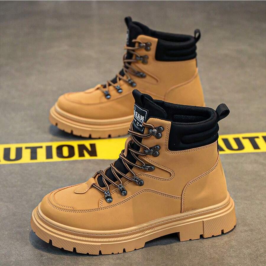 Nam Da Bảng Giày thể thao , Giải trí Giày dép , Trắng Giày dép , Nam Giày dép , Hợp thời Giày dép Đối với Trở lại Trường - Màu vàng - Xem 1