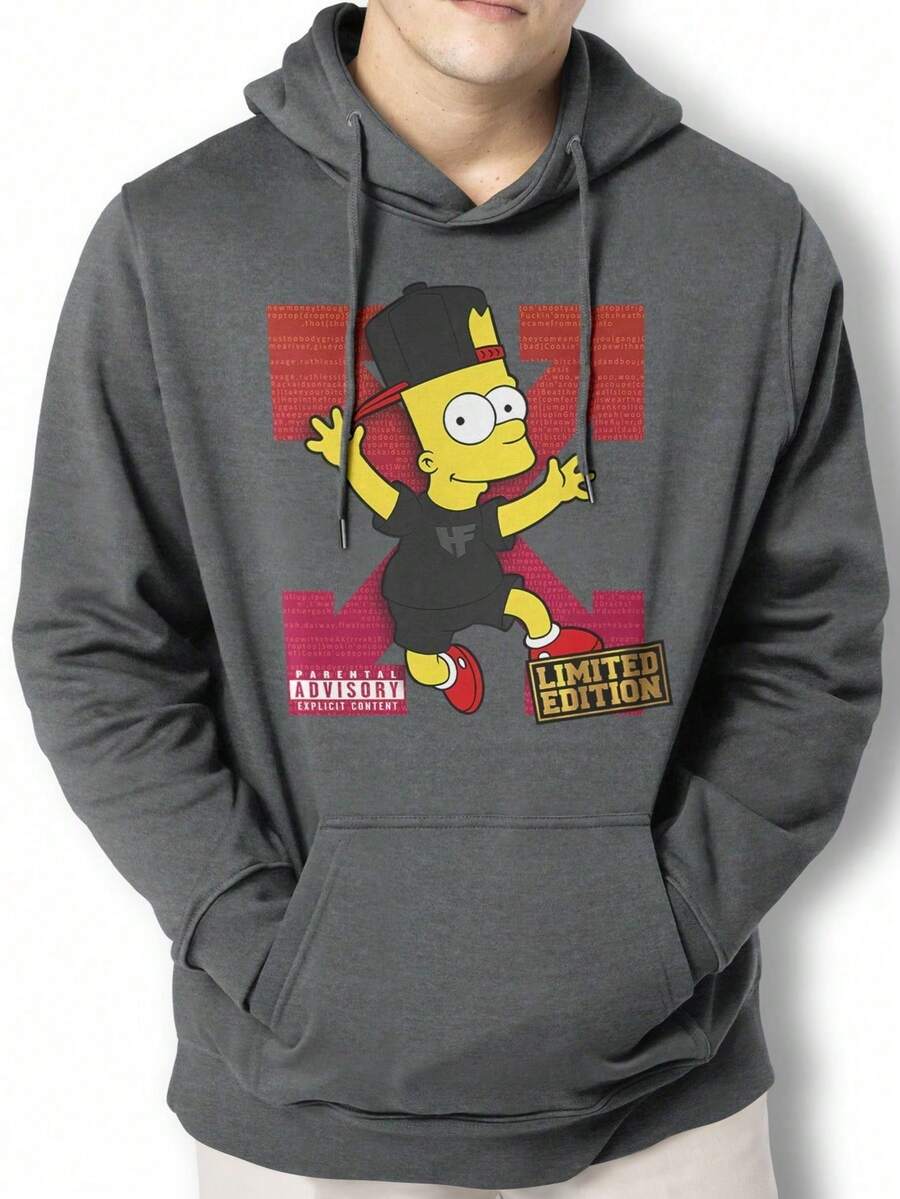 Men Hoodies - 深灰色 - 查看 1