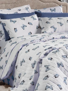 Sheet Sets With Pillowcases - 藍色蝴蝶 - 查看 3