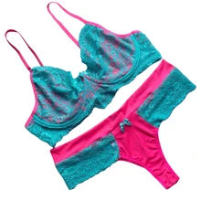 Plus Size Sexy Lingerie - Mint Blue - View 2