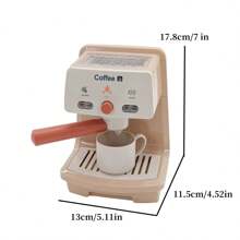 迷你儿童厨房玩具套装，带咖啡壶的角色扮演厨房玩具，具有逼真的灯光和声音，适合 3 岁及以上儿童，儿童玩具，厨房玩具，儿童玩具