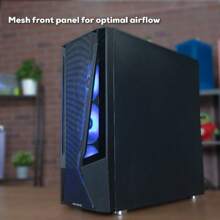 IBUYPOWER Gaming PC Desktop - AMD Ryzen 7 5700 CPU Processor - 16GB RAM Memory - NVIDIA GeForce RTX 4060 8GB GPU Graphics Card - 1TB NVMe SSD - Black - TMA7N4601 - 美規B型插(110-127V) - 查看 7