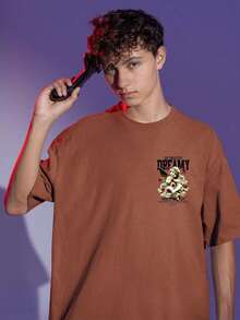 Men T-Shirts - Màu nâu  Mocha - Xem 2