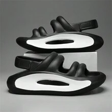 New Arrival Spring & Summer Big Size Breathable Sandals For Men, Outdoor Beach Shoes With Soft, Durable, Slip-Resistant, Lightweight Comfort - Black - View 7