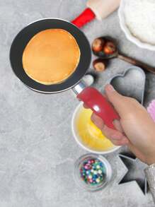 Sarten Mini Para Huevo y Hotcake Antiadherente 14 Cm - Rojo - Ver 2