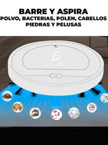 Robot De Barrido Inteligente Recargable Blanco Limpiadora - Blanco - Ver 2