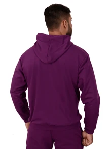 Men Sweatshirts - 紫色 - 查看 2