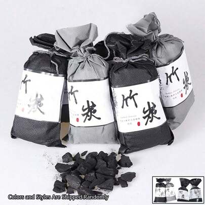 Aktivt kolpåse för bil och hemanvändning, adsorberar fukt, eliminerar lukt och formaldehyd, aktivt kolpåse, aktivt kolpåse för heminredning och luftrening, aktivt kolpåse för bil, bambu-kolpåse, 1 st/2 st/4 st finns i olika storlekar, skolmaterial, avfuktare för hemmet