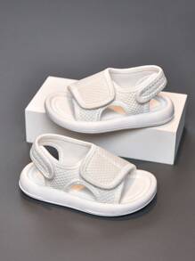 Baby Fashionable Solid Antiskid Soft Sole Beach Sandals, Wear-Resistant - White - View 3