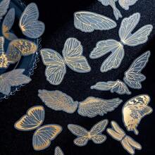 1 Pacco di 40 adesivi per scrapbooking floreali di rose, materiale di artigianato di decorazione fai-da-te, regalo per le vacanze, arte creativa personalizzata di scrapbooking