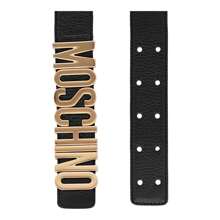 Moschino Love Leather Logo Belt 8007-8001-0555 - Black - View 2