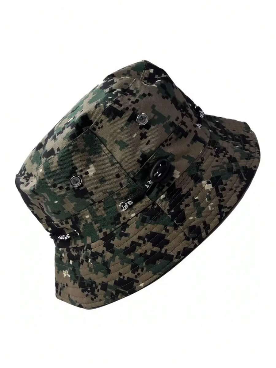 男士貝雷帽時尚休閒帽 - 數位迷彩 - 查看 1