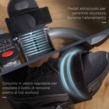 HOMCOM Vogatore Pieghevole per Casa Rowing Machine con 3 Livelli di Resistenza e Monitor Digitale, in Acciaio e ABS, 129x70x70 cm, Grigio e Nero - Grigio - Visualizzare 7