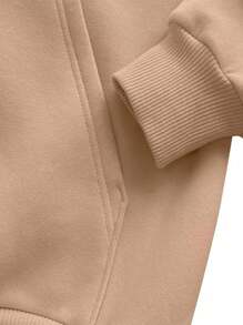 Men Hoodies - Màu Khaki - Xem 2