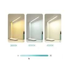 Luminária De Leitura recarregavel 16 LED touch Ajustável com 3 modos Para Lateral De Cama/Mesa/Estudo - Branco - Visão 3
