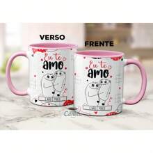 Caneca Flork Namorados Eu Te Amo E Não É Pouco Presente Fofo