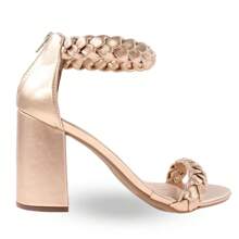 MODARPE Women Heeled Sandals - Hoa hồng vàng - Xem 4