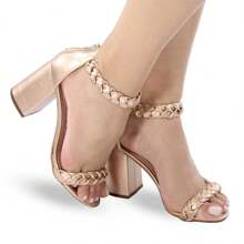 MODARPE Women Heeled Sandals - Hoa hồng vàng - Xem 3